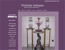 Tablet Screenshot of johnferrara-antiqueglass.co.uk